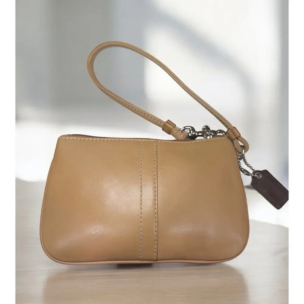 Vintage Coach 7548 Hamptons Leather Buckle Hobo Bag & Wristlet